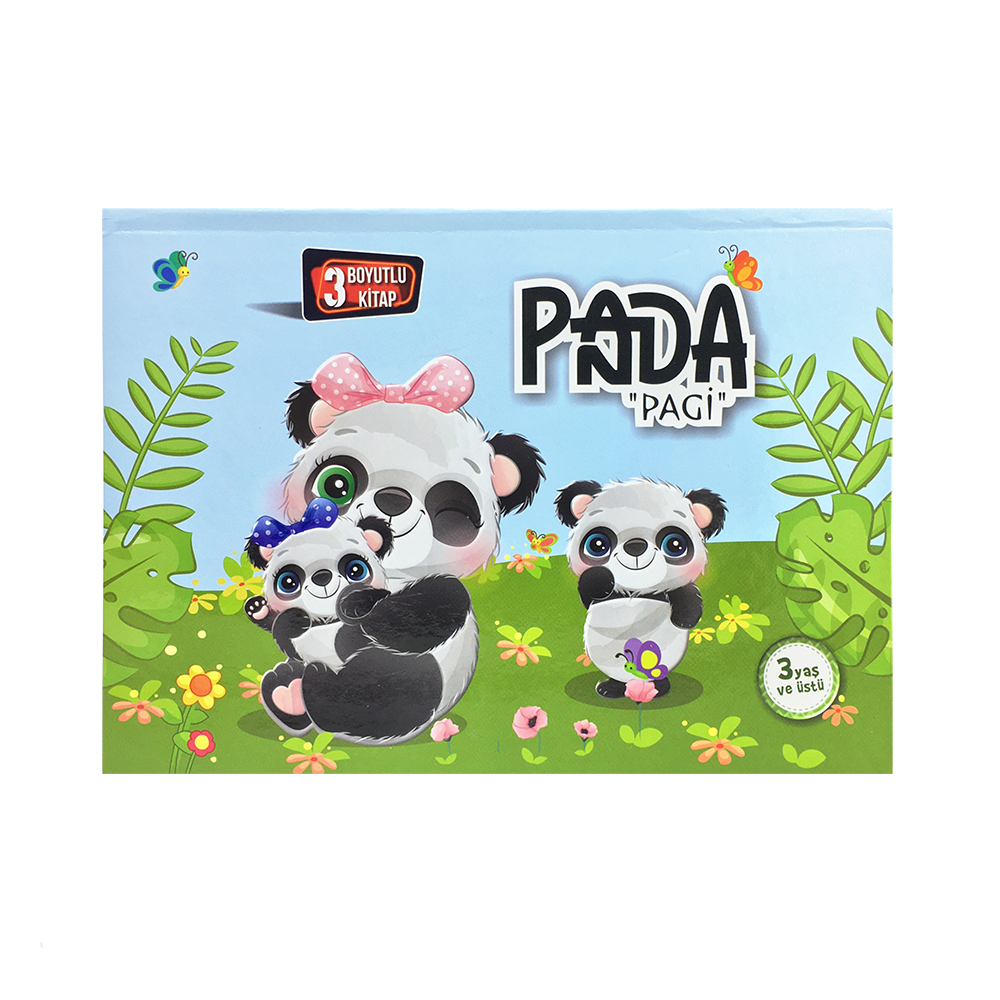 3 Boyutlu Kitap Panda Pagi 3D Kitap