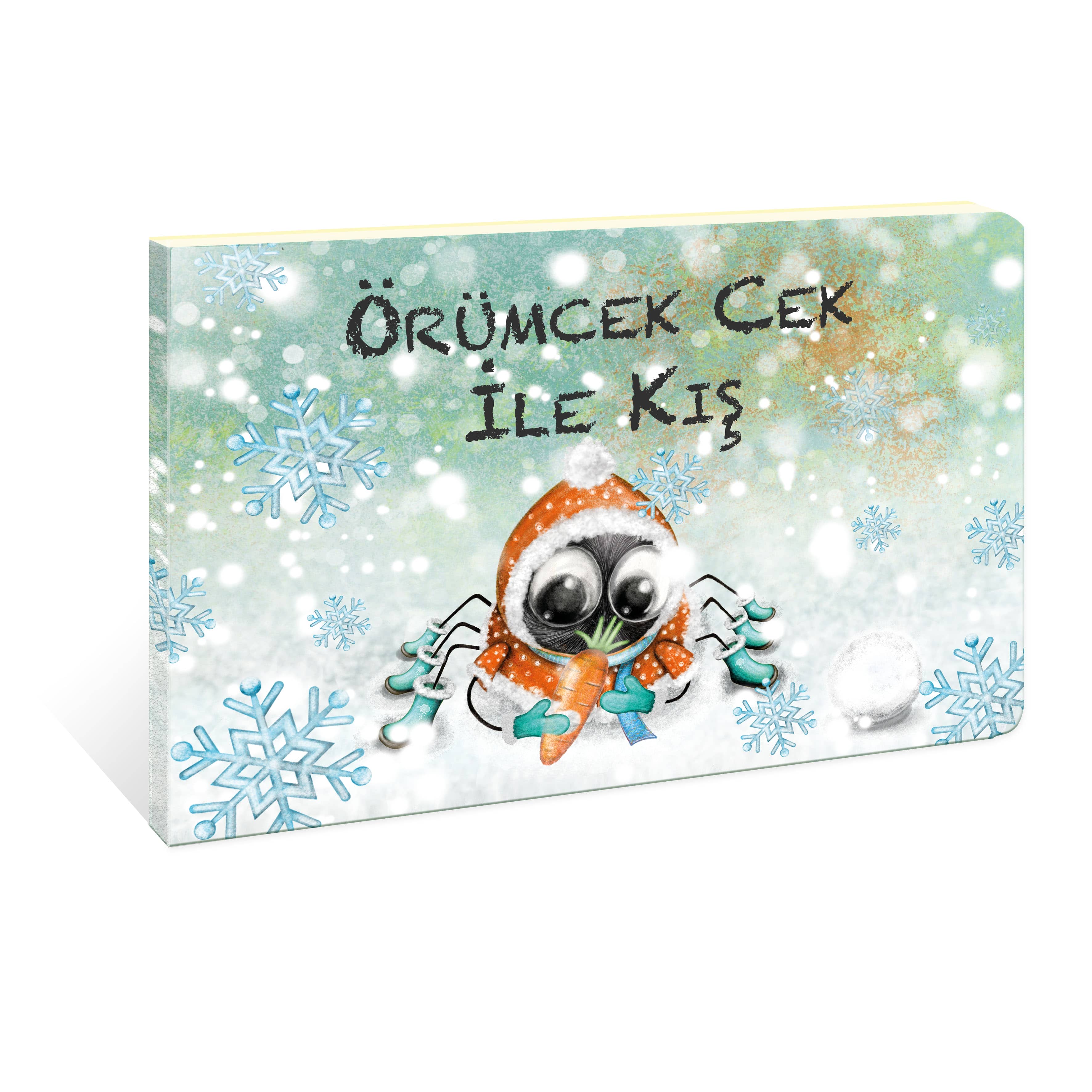  Örümcek Cek Cırt Cırtlı Hikaye Kitabı Mevsimler Kış