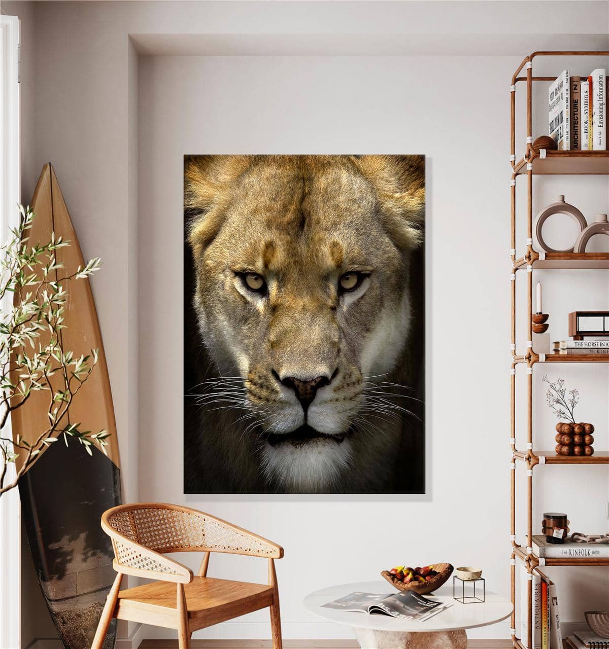 Dişi Aslan Kanvas Baskı Tablo