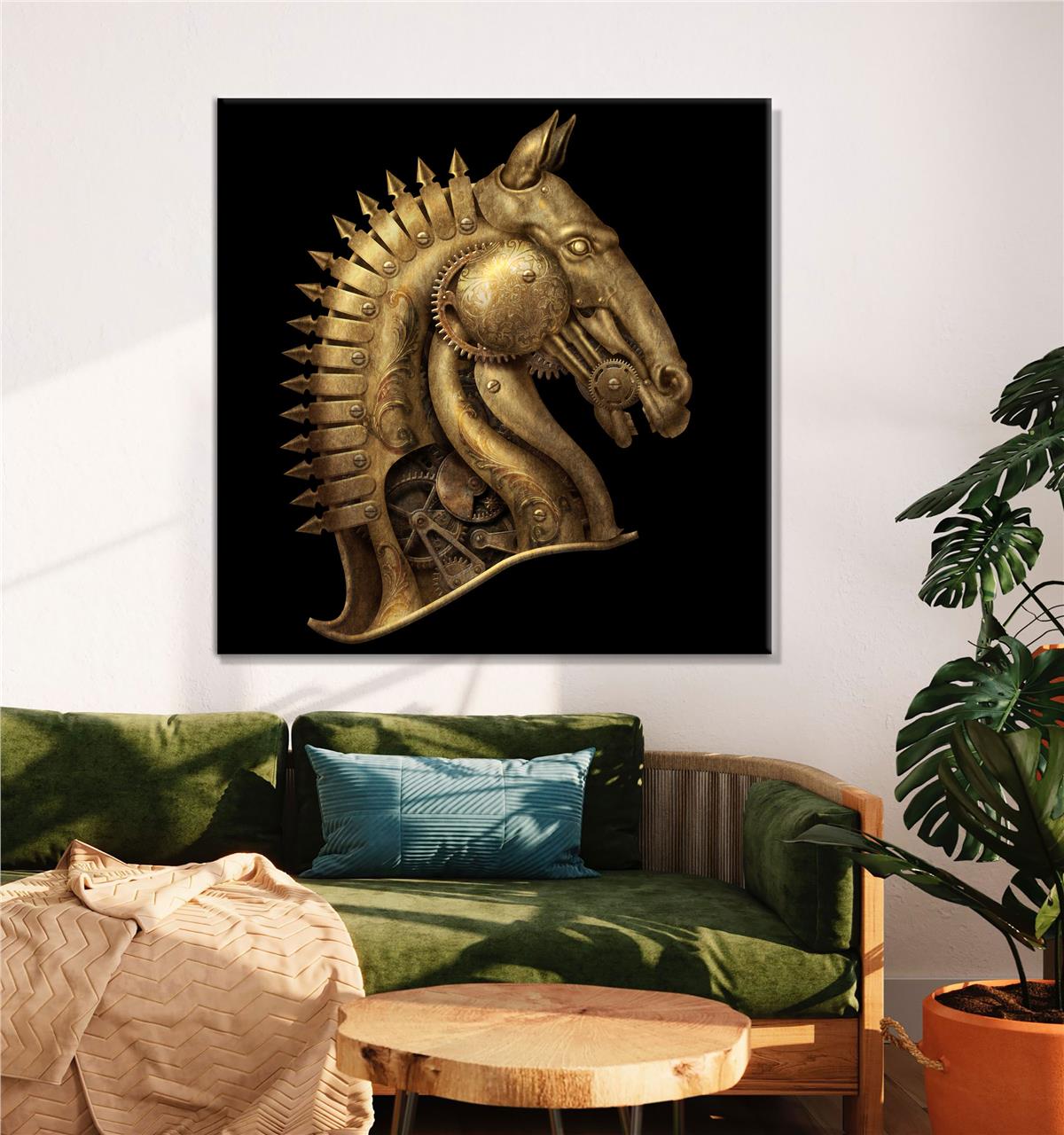 Savaş Atı Kanvas Baskı Tablo