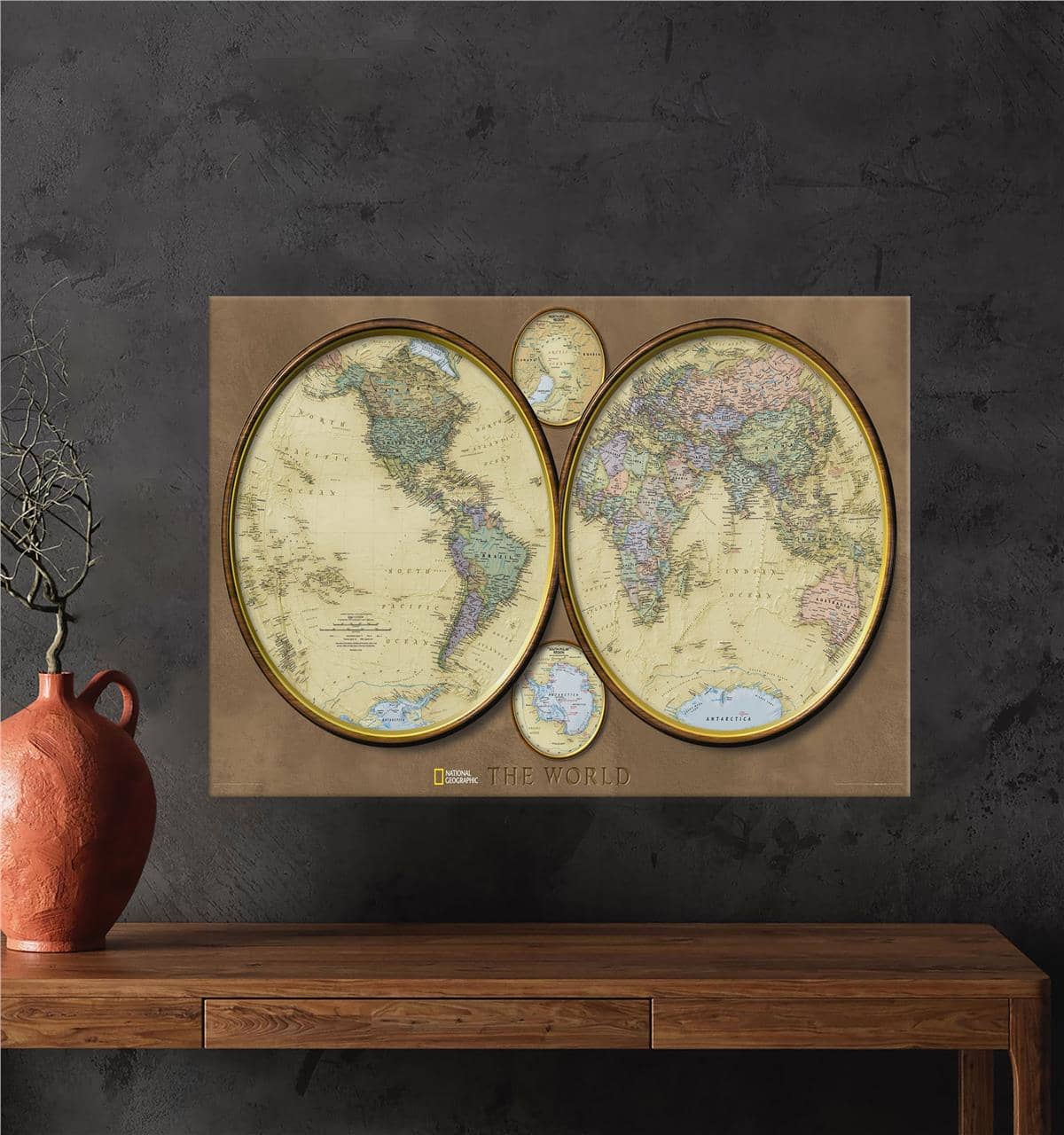 The World Kanvas Baskı Tablo